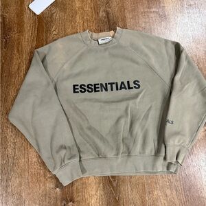 Essentials Men's Olive Crewneck Sweater